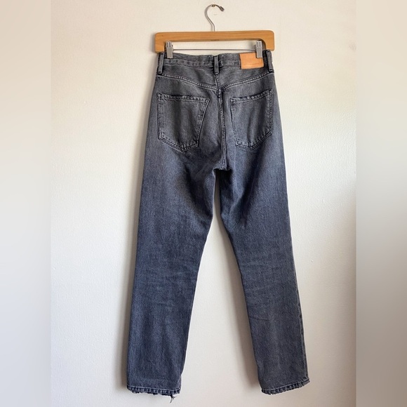 CITIZENS OF HUMANITY Sabine High Rise Straight Jeans Black Gray Premium Vintage - Picture 7 of 11